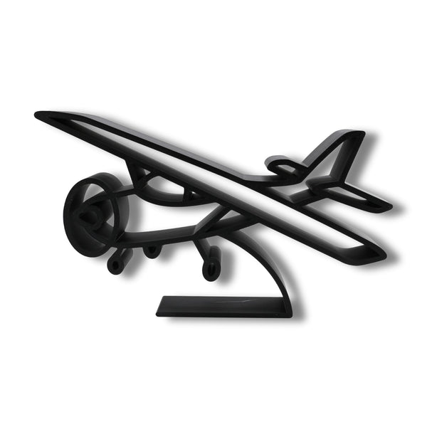 Retro Airplane Decor, Minimalist Line Art Plane, Skyward Elegant Home Decor, Modern Hobbies and Desk Line Art for Collectors