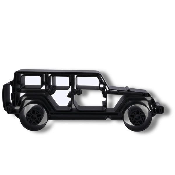 Jeep Wrangler, 4 Door Side View Sculpture, Minimalist Line Art, Off-Road Vehicle Wall Decor, Adventure Lover Gift, Modern Desk Display