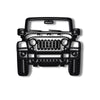 Jeep Wrangler Sculpture Front View Minimalist Line Art SUV Statue, Off-Road Vehicle Wall Decor, Adventure Lover Gift, Modern Desk Display