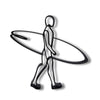 Surfer Walking Figure, 3D Printed Line Art, Surfer Sculpture, Water Sports Gift Idea, Surf Decorations, Surfing Gift Surfer