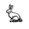 Timeless Rabbit Sculpture, Minimalist Line Art Rabbit, Charming Bunny Home Decor, Modern Hobbies, Desk Line Art for Animal Lovers