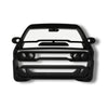 Dodge Challenger Front View, Minimalist Line Art Dodge Challenger, Bold Car Art Home Decor, Modern Hobbies and Desk Line Art for Car Lovers