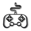 Gaming Console Controller Figure, Game Controller Silhouette Home Decor, Modern Hobbies and Desk Line Art, Gamer Gift Ideas
