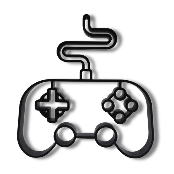 Gaming Console Controller Figure, Game Controller Silhouette Home Decor, Modern Hobbies and Desk Line Art, Gamer Gift Ideas