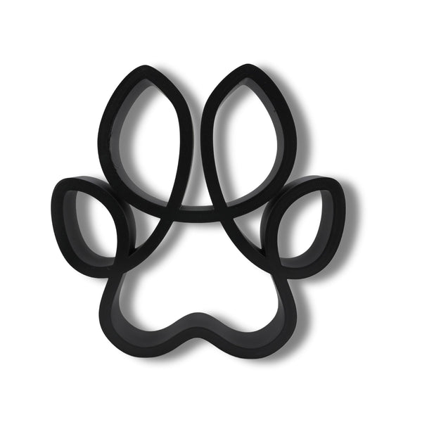 Curved Canine Paw Sculpture, Minimalist Line Art, Dog Paw Silhouette Decor, Pet Lover Gift, Home Decor, Modern Hobbies, Desk Line Art