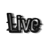 Live Retro Bold, Minimalist Line Art, "Live" Sculpture, Elegant Inspirational Home Decor, Modern Hobbies, Desk Line Art