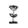 Rose Bloom Sculpture, Minimalist Line Art, Rose Silhouette, Elegant Floral Home Decor, Modern Hobbies, Desk Line Art