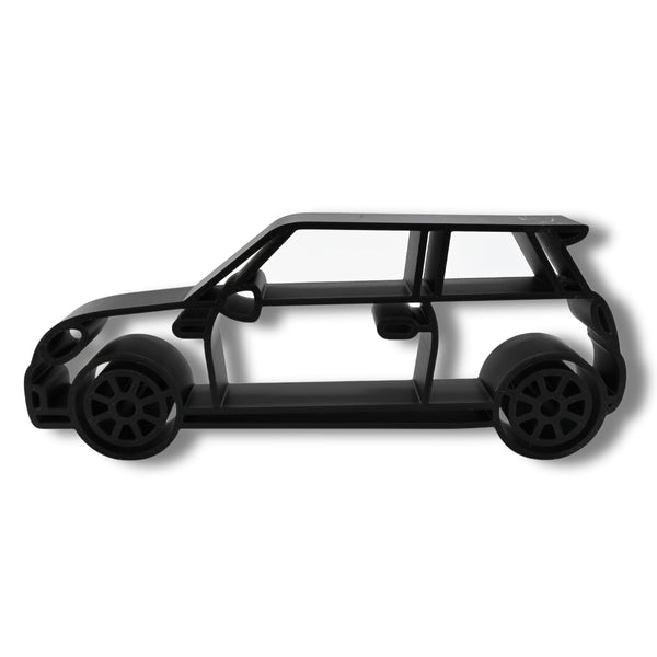 Mini Cooper S Side View, Minimalist Line Art, Modern Car Silhouette Home Decor, Modern Hobbies and Desk Line Art