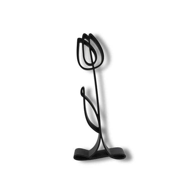 Lily Open Bud Decor, Minimalist Line Art, Lily-Inspired Sculpture, Home Decor, Modern Hobbies, Desk Line Art