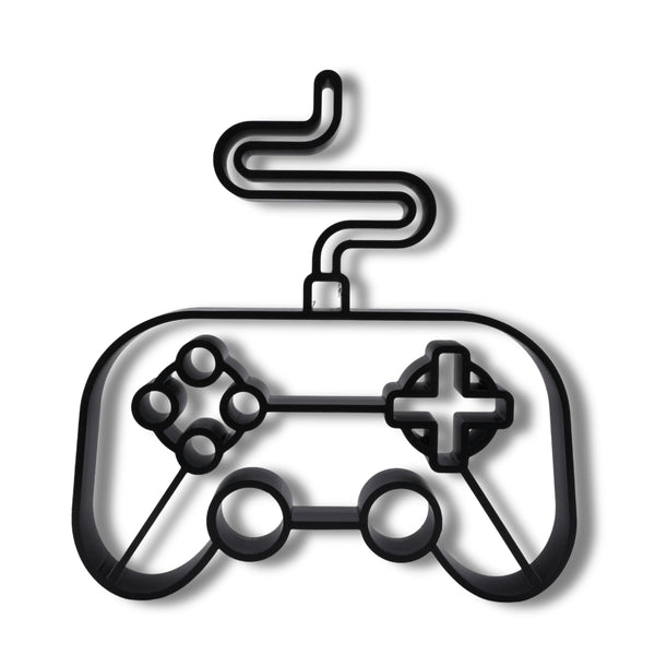 Video Game Controller Desk Decor, Minimalist Line Art Controller, Game Controller Silhouette Home Decor, Modern Hobbies and Desk Line Art