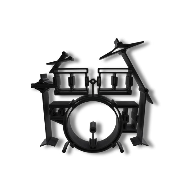 Full Drum Kit Decor, Minimalist Line Art for Music Enthusiasts Home Decor, Modern Hobbies, Desk Line Art