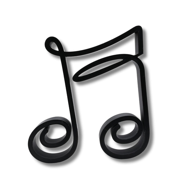 Double Eighth Note Decor, Minimalist Line Art, Musical Note Artwork, Music Enthusiasts Home Decor, Modern Hobbies, Desk Line Art