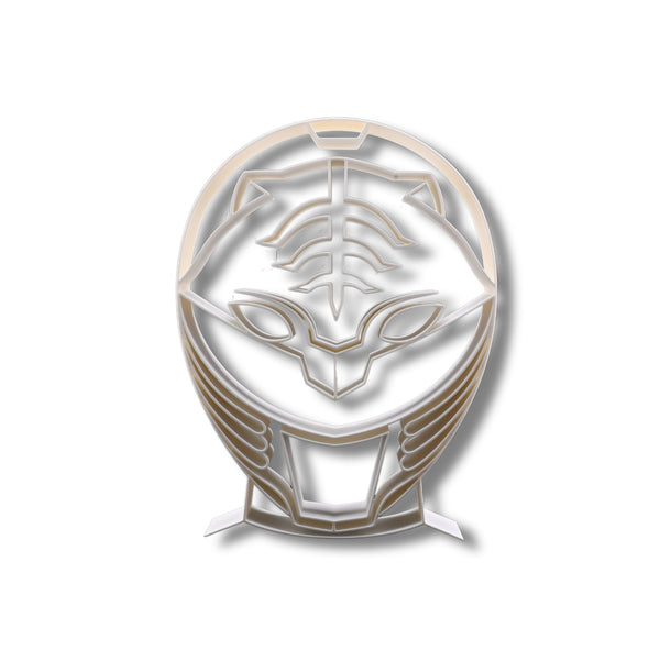 Mighty Morphin Power Ranger Helmet Sculpture, Minimalist Line Art, Power Ranger Helmet Silhouette Home Decor, Modern Hobbies and Desk Line Art Gift