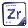 ZIRCONIUM Periodic Table Tile – Educational Wall Art for Science Lovers, 5.6 x 5.6 Inches