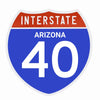 Interstate 40 Road Sign Replica – Personalized Travel Sign | Home & Office Wall Decor (8.54” x 8.53”)