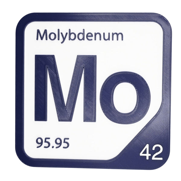MOLYBDENUM Periodic Table Tile – Educational Wall Art for Science Lovers, 5.6 x 5.6 Inches