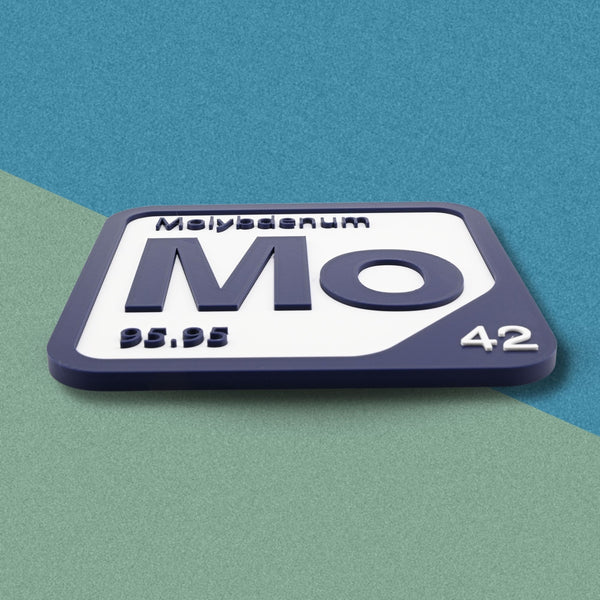 MOLYBDENUM Periodic Table Tile – Educational Wall Art for Science Lovers, 5.6 x 5.6 Inches