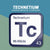 TECHNETIUM Periodic Table Tile – Educational Wall Art for Science Lovers, 5.6 x 5.6 Inches