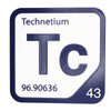 TECHNETIUM Periodic Table Tile – Educational Wall Art for Science Lovers, 5.6 x 5.6 Inches