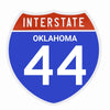 Interstate 44 Road Sign Replica – Personalized Travel Sign | Home & Office Wall Decor (8.54” x 8.53”)