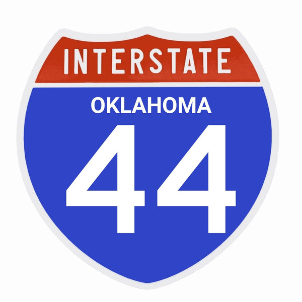 Interstate 44 Road Sign Replica – Personalized Travel Sign | Home & Office Wall Decor (8.54” x 8.53”)