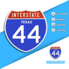 Interstate 44 Road Sign Replica – Personalized Travel Sign | Home & Office Wall Decor (8.54” x 8.53”)