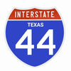 Interstate 44 Road Sign Replica – Personalized Travel Sign | Home & Office Wall Decor (8.54” x 8.53”)