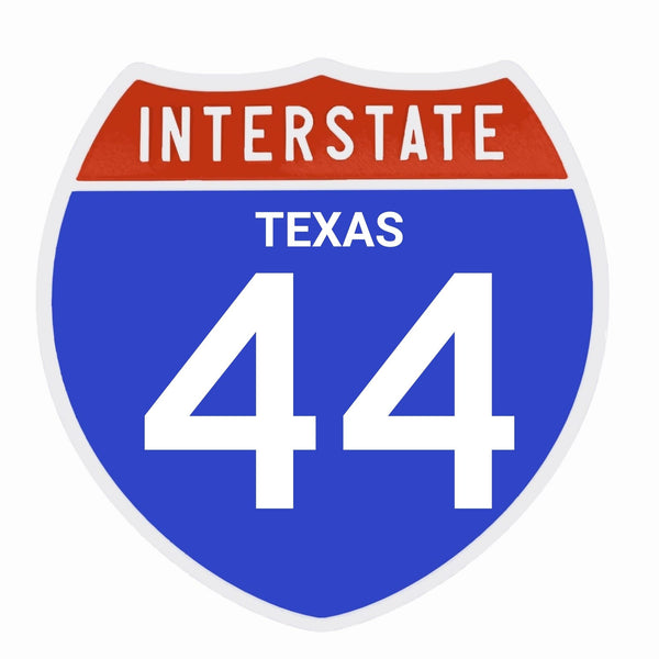 Interstate 44 Road Sign Replica – Personalized Travel Sign | Home & Office Wall Decor (8.54” x 8.53”)