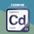 CADMIUM Periodic Table Tile – Educational Wall Art for Science Lovers, 5.6 x 5.6 Inches