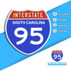 Interstate 95 Road Sign Replica – Personalized Travel Sign | Home & Office Wall Decor (8.54” x 8.53”)