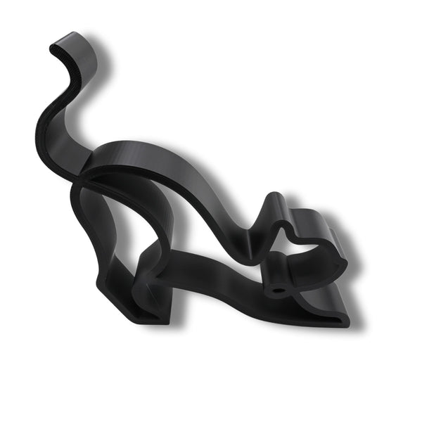 Stretching Cat Sculpture, Minimalist Line Art Cat, Artistic Cat Home Decor, Modern Hobbies and Desk Line Art, Pet Lover’s Gift