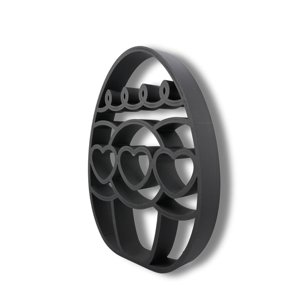 Heart Trio Easter Decor, Minimalist Line Art, Egg Statue, Elegant Seasonal Home Decor, Modern Hobbies, Desk Line Art