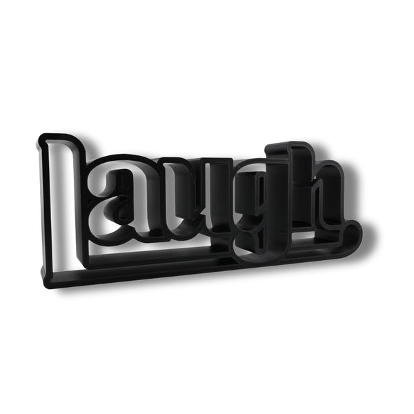 Laugh Factory Style, Minimalist Line Art, "Laugh" Sculpture, Elegant Inspirational Home Decor, Modern Hobbies, Desk Line Art