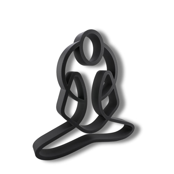 Easy Pose Trinity Yoga Art, Minimalist Line Art, Harmony & Progress Home Decor, Modern Hobbies, Desk Line Art