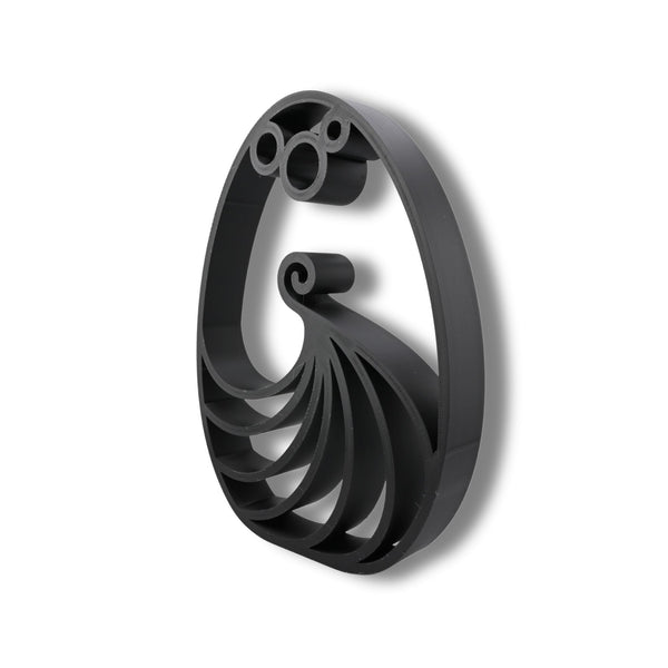 Elegant Twirl Easter Decor, Minimalist Line Art, Egg Silhouette Statue, Elegant Seasonal Home Decor, Modern Hobbies, Desk Line Art