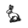Timeless Rabbit Sculpture, Minimalist Line Art Rabbit, Charming Bunny Home Decor, Modern Hobbies, Desk Line Art for Animal Lovers