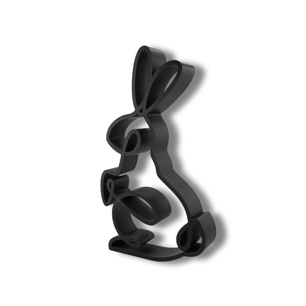 Perching Rabbit Sculpture, Minimalist Line Art Rabbit, Whimsical Bunny Home Decor, Modern Hobbies, Desk Line Art for Animal Lovers