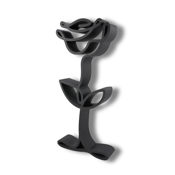 Rose Bloom Sculpture, Minimalist Line Art, Rose Silhouette, Elegant Floral Home Decor, Modern Hobbies, Desk Line Art