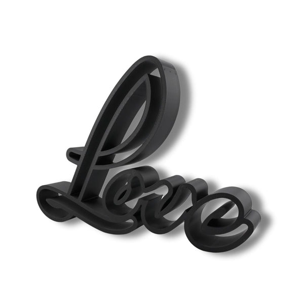 Love Calligraphy Style, Minimalist Line Art, "Love" Sculpture, Elegant Inspirational Home Decor, Modern Hobbies, Desk Line Art