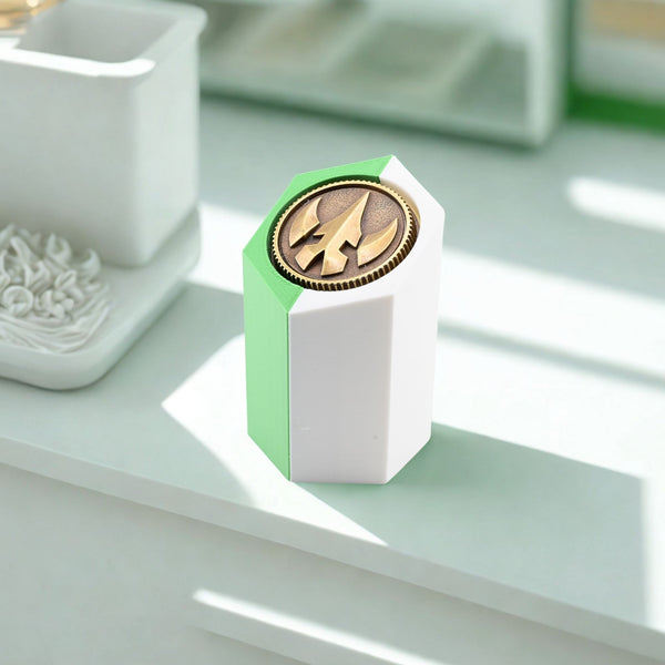 Lord Drakkon Coin Holder – Power Rangers Legacy Morpher Coin Display Stand – MMPR Shelf Display for Collectors – Coin Not Included
