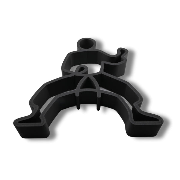 Kata Stance Sculpture, Minimalist Line Art Karate Kick, Karate Home Decor, Modern Hobbies, and Desk Line Art for Martial Arts Lovers