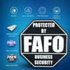 FAFO Business Security Sign – F Around and Find Out, 8.25x8.25 Inches, Multiple Colors, Mounting Options Included