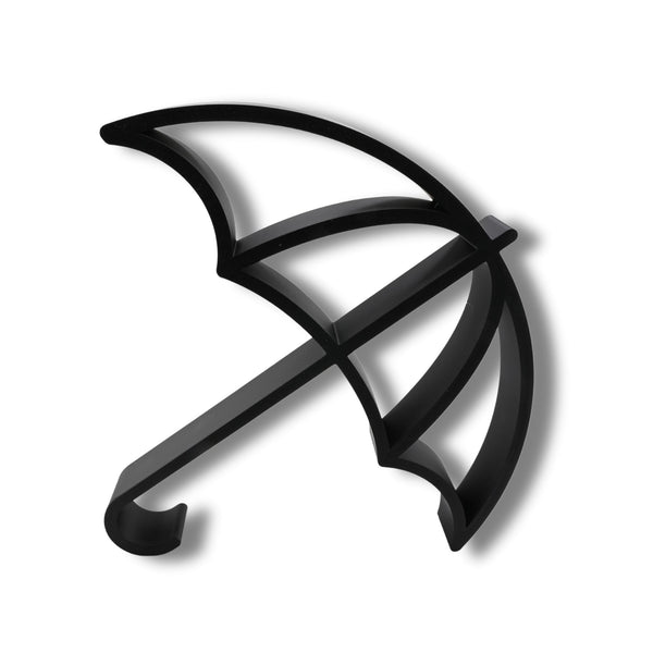 Open Umbrella Sculpture, Minimalist Line Art Decor, Umbrella Silhouette Home Decor, Modern Hobbies and Desk Line Art