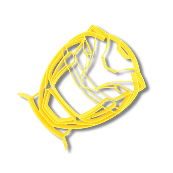 Mighty Morphin Power Ranger Helmet Sculpture, Minimalist Line Art, Power Ranger Helmet Silhouette Home Decor, Modern Hobbies and Desk Line Art Gift