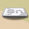TIN Periodic Table Tile – Educational Wall Art for Science Lovers, 5.6 x 5.6 Inches