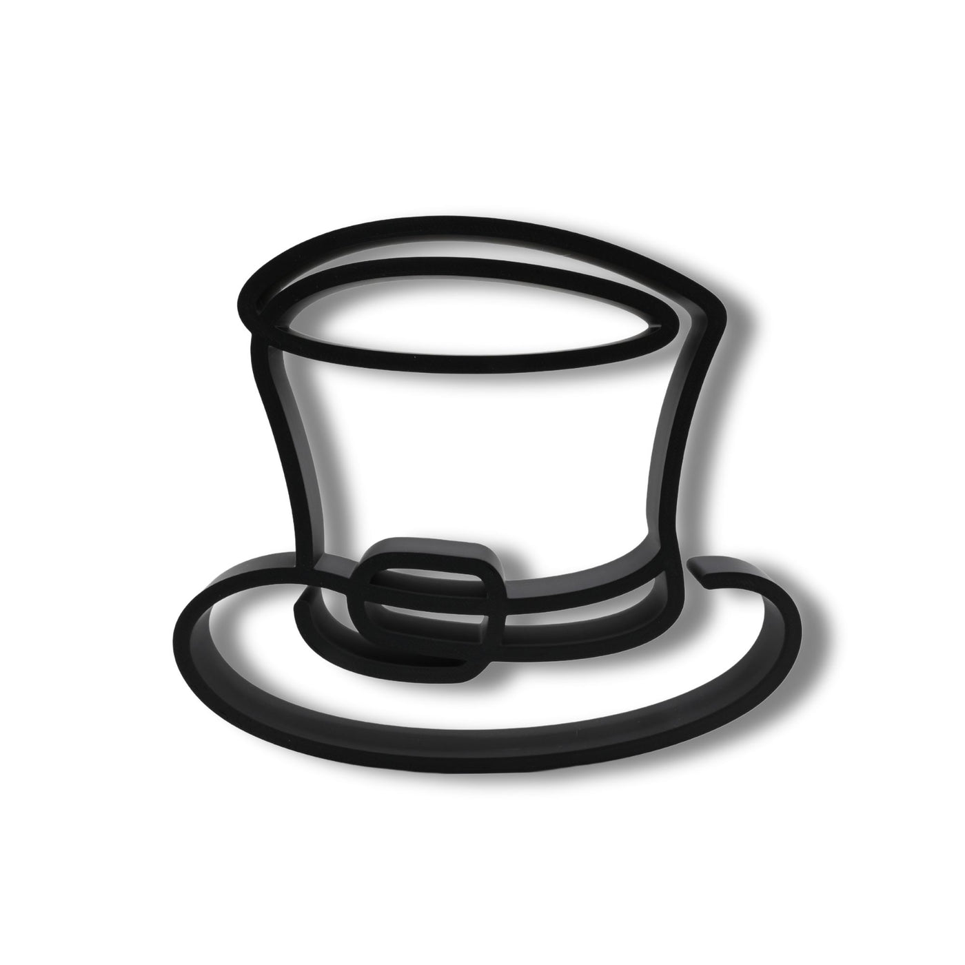 Magical Leprechaun Hat Elegant Outlines sculpture — front view