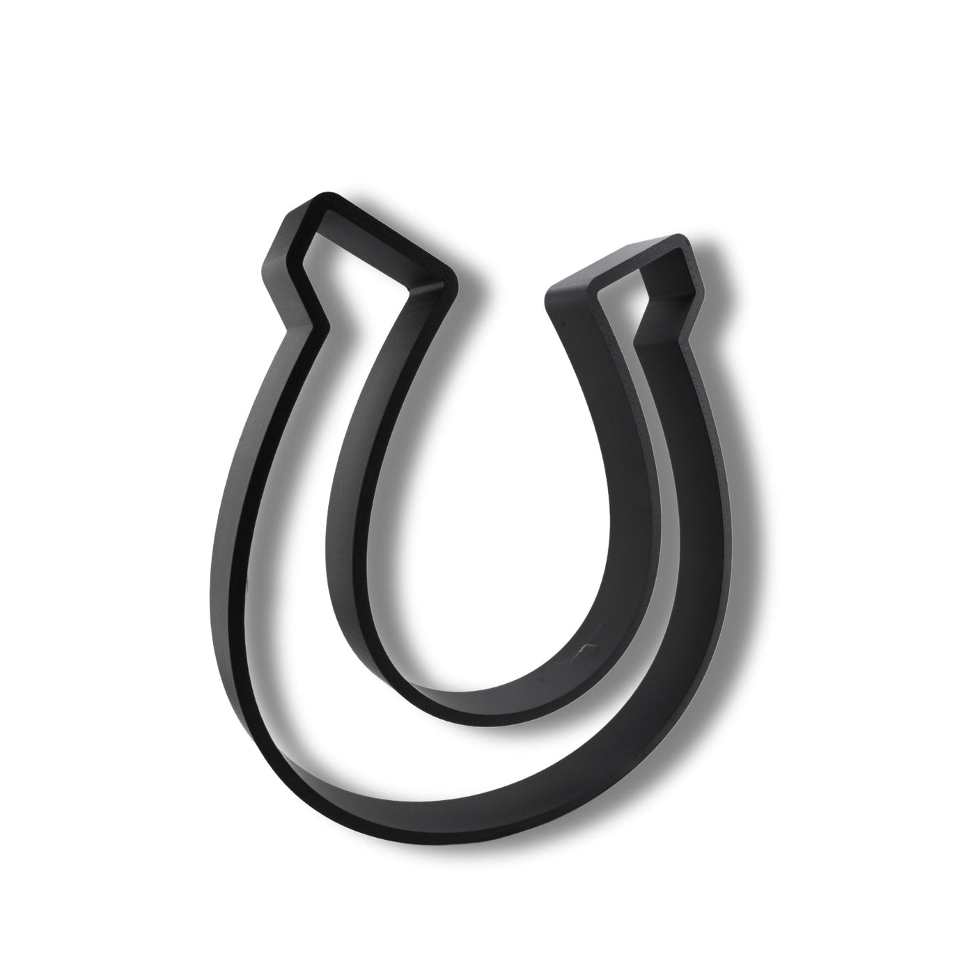 Good Luck Horseshoe Elegant Outlines sculpture — three quarter view