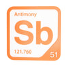 ANTIMONY Periodic Table Tile – Educational Wall Art for Science Lovers, 5.6 x 5.6 Inches