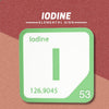 IODINE Periodic Table Tile – Educational Wall Art for Science Lovers, 5.6 x 5.6 Inches