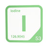 IODINE Periodic Table Tile – Educational Wall Art for Science Lovers, 5.6 x 5.6 Inches